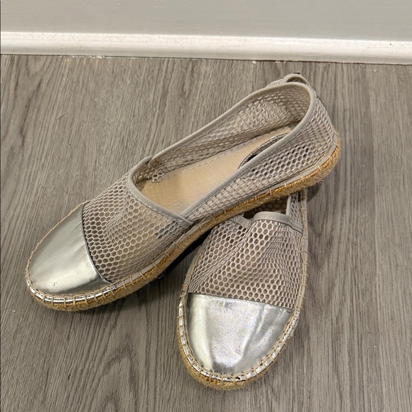 Circus by Sam Edelman Shoes - Circus by Sam Edelman Silver Mesh Espadrilles